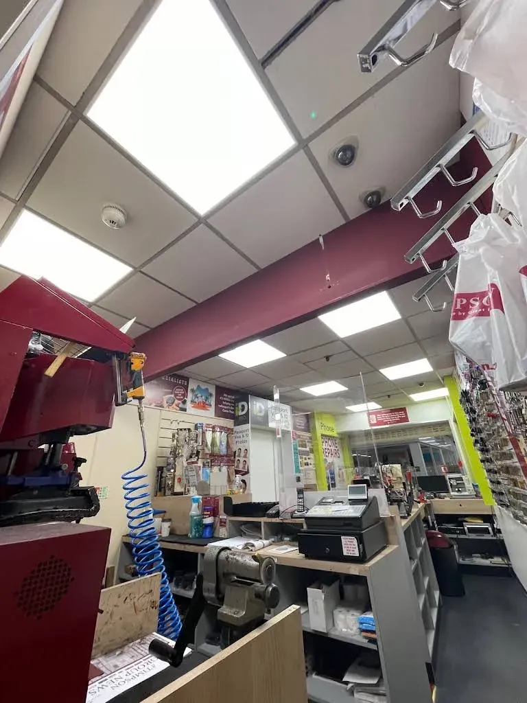 Ceiling lighting installed throughout a retail unit in Wellingborough